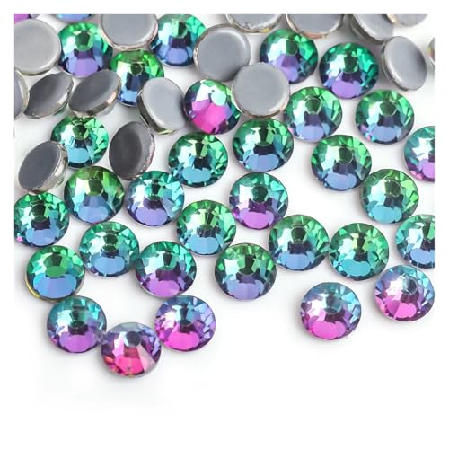 Hotfix Strasssteine Grüner Vulkan Farbe Eisen auf Strass/Hot Fix Kristall Strass Nähen & Stoff Bekleidungssteine(Green Volcano,Mix ss3-ss30 10gram) von JTKSSCS