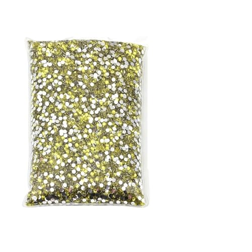 Hotfix Strasssteine Hotfix-Strasssteine, großes Paket, Harz, nicht, lose, flache Kristalle, Nagel, DIY, Glitzerstein(Citrine,PCS_5MM 3000PCS) von JTKSSCS