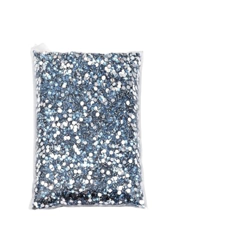 Hotfix Strasssteine Hotfix-Strasssteine, großes Paket, Harz, nicht, lose, flache Kristalle, Nagel, DIY, Glitzerstein(Light blue,PCS_2MM 10000PCS) von JTKSSCS