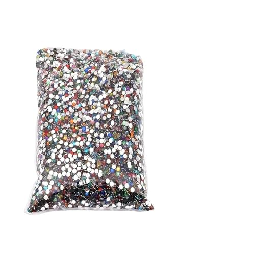 Hotfix Strasssteine Hotfix-Strasssteine, großes Paket, Harz, nicht, lose, flache Kristalle, Nagel, DIY, Glitzerstein(Mixing colors,PCS_6MM 1000PCS) von JTKSSCS
