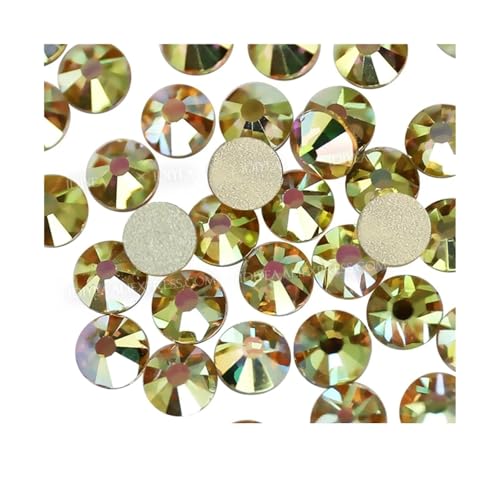 Hotfix Strasssteine Multi Farben Crystal AB Nicht Hot Fix Strass Flache Rückseite Nagel Glitters Kleidungsstück Stein(Sunshine,SS30 288PCS) von JTKSSCS