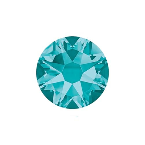 Hotfix Strasssteine Nicht Hotfix DIY Strass Kristall Stick Auf Nägel Flache Rückseite for Nagel Kunst Dekorationen(Blue Zircon,SS34 288Pcs) von JTKSSCS