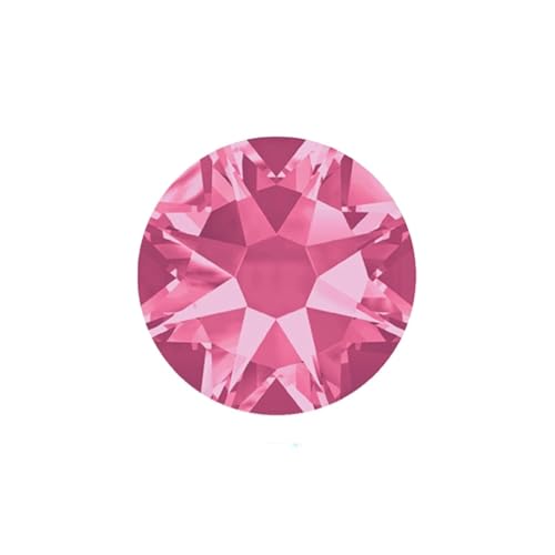 Hotfix Strasssteine Nicht Hotfix DIY Strass Kristall Stick Auf Nägel Flache Rückseite for Nagel Kunst Dekorationen(Rose,SS10 1440Pcs) von JTKSSCS