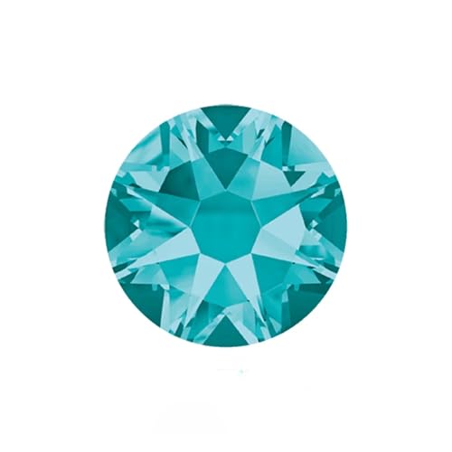Hotfix Strasssteine Nicht Hotfix DIY Strass Kristall Stick Auf Nail art Dekorationen Handarbeit Kleidung(Blue Zircon,SS34 288Pcs) von JTKSSCS