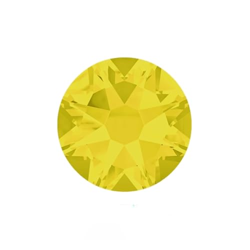 Hotfix Strasssteine Nicht Hotfix DIY Strass Kristall Stick Auf Nail art Dekorationen Handarbeit Kleidung(Citrine,SS16 1440Pcs) von JTKSSCS
