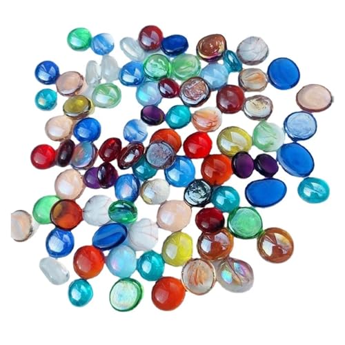 JTKSSCS Aquarium Steine 100 Stück Bunte kleine Steine, gemischt, passende Flache Glasperlen, transparente Glassteine, Aquarium-Dekorationen, Landschaft, Aquarium-Ornamente JTKSSCS Aquarium Steine 100 Stück Bunte kleine Steine, gemischt, passende Flache Glasperlen, transparente Glassteine, Aquarium-Dekorationen, Landschaft, Aquarium-Ornamente von JTKSSCS
