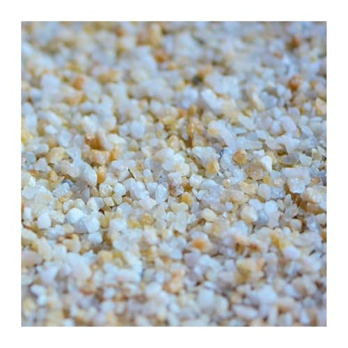 JTKSSCS Aquarium Steine 100 g Mikro-Landschafts-Aquarium, Hydrokultur-Pflanzendekoration, Landschaftsbau, Glasperlen, Glas, Sand, Flusssand, gelber Stein(Color-06) von JTKSSCS