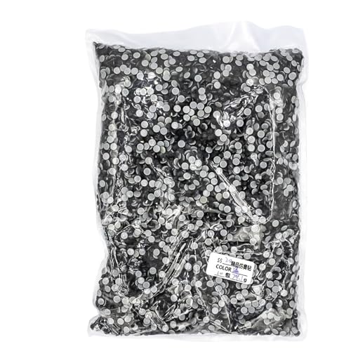 JTKSSCS Hotfix Strasssteine 14400 Stück Hotfix-Strasssteine ​​SS6-SS20 Kristall-Hotfix-Strasssteine(Black,SS20-14400pcs) von JTKSSCS