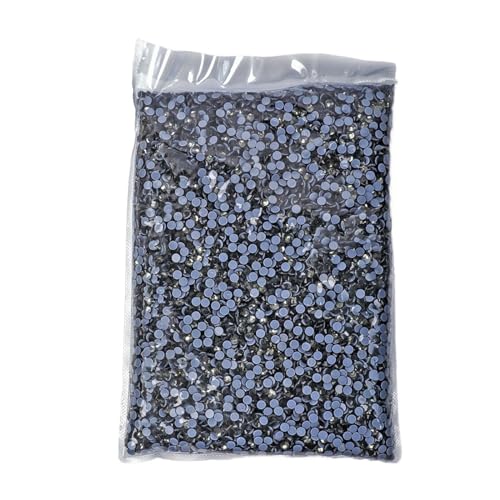JTKSSCS Hotfix Strasssteine 14400 Stück Hotfix-Strasssteine ​​SS6-SS20 Kristall-Hotfix-Strasssteine(Black Diamond,SS12-14400pcs) von JTKSSCS