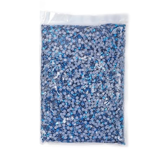 JTKSSCS Hotfix Strasssteine 14400 Stück Hotfix-Strasssteine ​​SS6-SS20 Kristall-Hotfix-Strasssteine(Capri Blue,SS6-14400pcs) von JTKSSCS