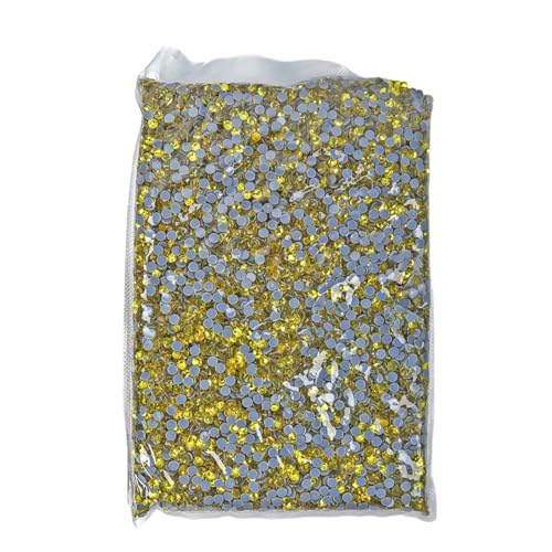 JTKSSCS Hotfix Strasssteine 14400 Stück Hotfix-Strasssteine ​​SS6-SS20 Kristall-Hotfix-Strasssteine(Citrine,SS16-14400pcs) von JTKSSCS
