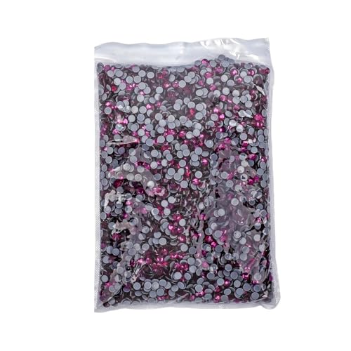 JTKSSCS Hotfix Strasssteine 14400 Stück Hotfix-Strasssteine ​​SS6-SS20 Kristall-Hotfix-Strasssteine(Fuchsia,SS16-14400pcs) von JTKSSCS