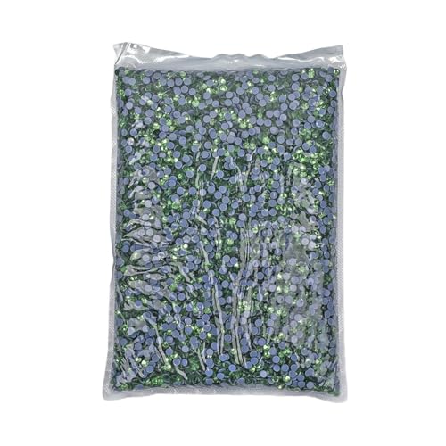 JTKSSCS Hotfix Strasssteine 14400 Stück Hotfix-Strasssteine ​​SS6-SS20 Kristall-Hotfix-Strasssteine(Lt Peridot,SS6-14400pcs) von JTKSSCS