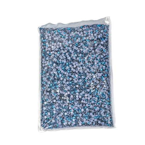 JTKSSCS Hotfix Strasssteine 14400 Stück Hotfix-Strasssteine ​​SS6-SS20 Kristall-Hotfix-Strasssteine(Peocock Blue,SS20-14400pcs) von JTKSSCS