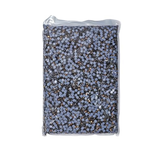 JTKSSCS Hotfix Strasssteine 14400 Stück Hotfix-Strasssteine ​​SS6-SS20 Kristall-Hotfix-Strasssteine(Smoked Topaz,SS16-14400pcs) von JTKSSCS