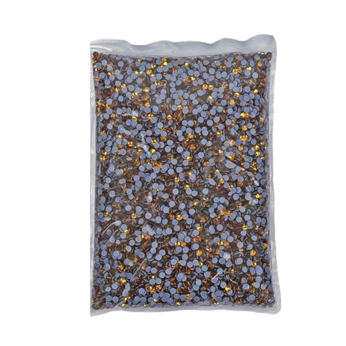 JTKSSCS Hotfix Strasssteine 14400 Stück Hotfix-Strasssteine ​​SS6-SS20 Kristall-Hotfix-Strasssteine(Topaz,SS20-14400pcs) von JTKSSCS