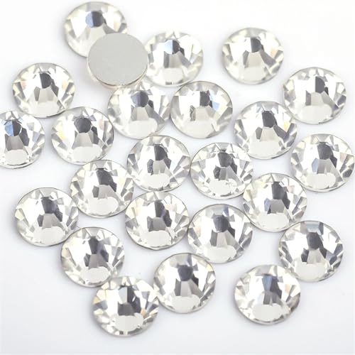 JTKSSCS Hotfix Strasssteine 3D-Nagelkunst-Strasssteine ​​aus Glas, Kristall, Nicht HotFix-Nagelkunstdekorationen(Crystal Clear,SS3 1440pcs) von JTKSSCS