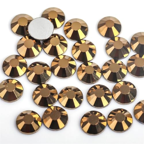 JTKSSCS Hotfix Strasssteine 3D-Nagelkunst-Strasssteine ​​aus Glas, Kristall, Nicht HotFix-Nagelkunstdekorationen(Gold Hematite,SS10 1440pcs) von JTKSSCS