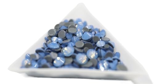 JTKSSCS Hotfix Strasssteine Big Bulk Bag 45 Farben Hotfix Strasssteine ​​Kristall Hot Fix Strass Kleidungsstück(Blue Opal) von JTKSSCS
