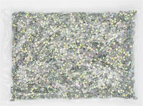 JTKSSCS Hotfix Strasssteine Big Bulk Bag 45 Farben Hotfix Strasssteine ​​Kristall Hot Fix Strass Kleidungsstück(Crystal AB) von JTKSSCS