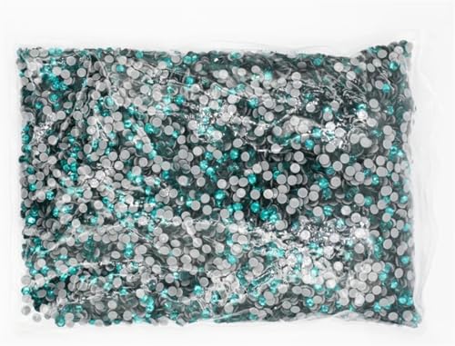 JTKSSCS Hotfix Strasssteine Big Bulk Bag 45 Farben Hotfix Strasssteine ​​Kristall Hot Fix Strass Kleidungsstück(Green Zircon) von JTKSSCS