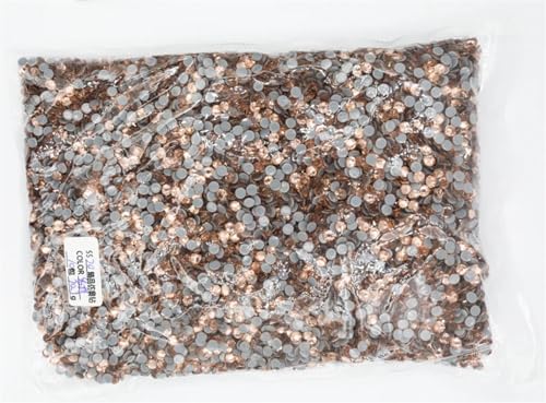 JTKSSCS Hotfix Strasssteine Big Bulk Bag 45 Farben Hotfix Strasssteine ​​Kristall Hot Fix Strass Kleidungsstück(Light Peach) von JTKSSCS