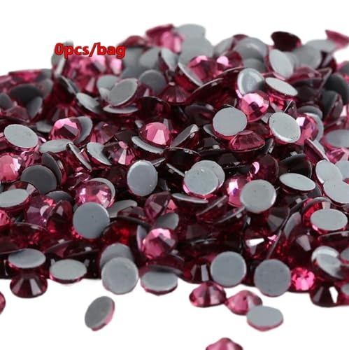 JTKSSCS Hotfix Strasssteine Big Bulk Bag 45 Farben Hotfix Strasssteine ​​Kristall Hot Fix Strass Kleidungsstück(Rose) von JTKSSCS