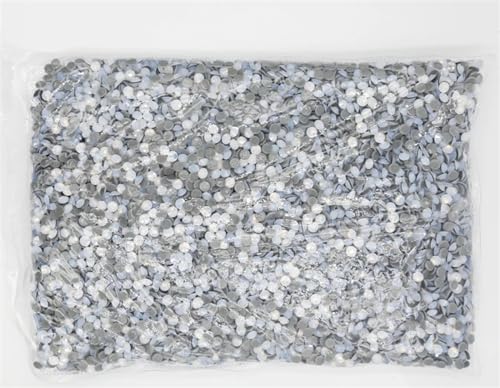 JTKSSCS Hotfix Strasssteine Big Bulk Bag 45 Farben Hotfix Strasssteine ​​Kristall Hot Fix Strass Kleidungsstück(White Opal) von JTKSSCS