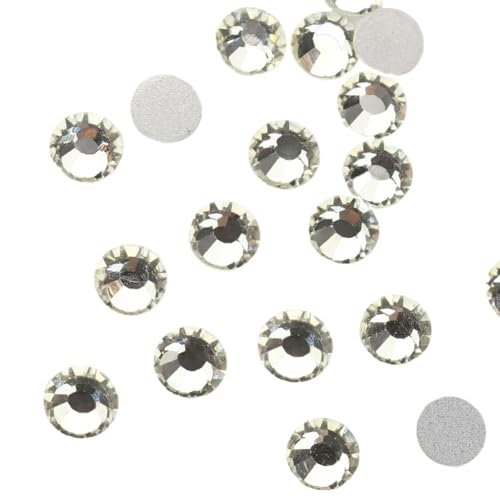 JTKSSCS Hotfix Strasssteine Fixierung Kristall Cristales Flatback Zurück Nicht Hotfix Strass for Taschen Bekleidung DIY Nagel Kunst(118 Jonquil,3mm SS10 1440pcs) von JTKSSCS