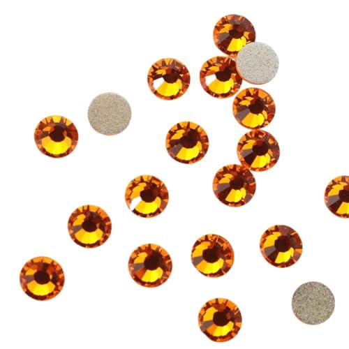JTKSSCS Hotfix Strasssteine Fixierung Kristall Cristales Flatback Zurück Nicht Hotfix Strass for Taschen Bekleidung DIY Nagel Kunst(127 Sun,1.4mm SS4 1440pcs) von JTKSSCS