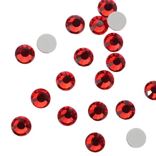 JTKSSCS Hotfix Strasssteine Fixierung Kristall Cristales Flatback Zurück Nicht Hotfix Strass for Taschen Bekleidung DIY Nagel Kunst(130 Siam,5mm SS20 1440pcs) von JTKSSCS