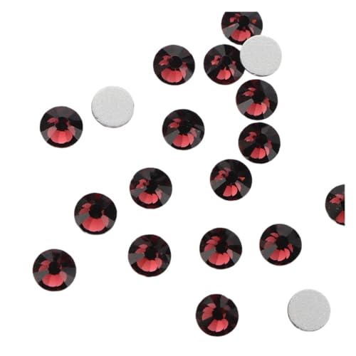 JTKSSCS Hotfix Strasssteine Fixierung Kristall Cristales Flatback Zurück Nicht Hotfix Strass for Taschen Bekleidung DIY Nagel Kunst(133 Burgundy,2mm SS6 1440pcs) von JTKSSCS