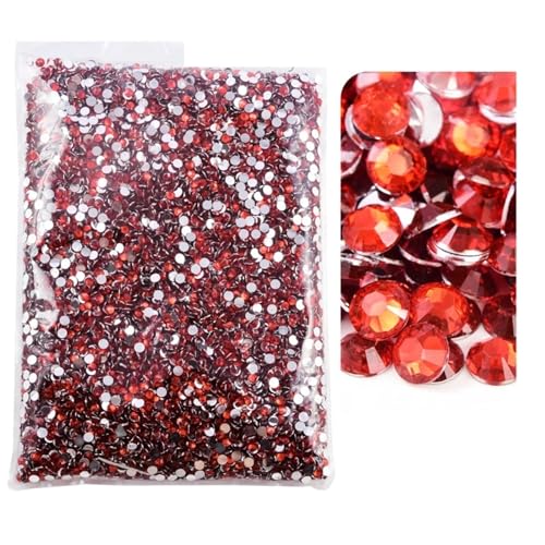 JTKSSCS Hotfix Strasssteine Flatback-Silberunterseite-Harz, Nicht Hotfix-Strasssteine ​​im großen Paket, Glitzerkristalle und Strass(21 Sun,6mm SS30-5000pcs) von JTKSSCS