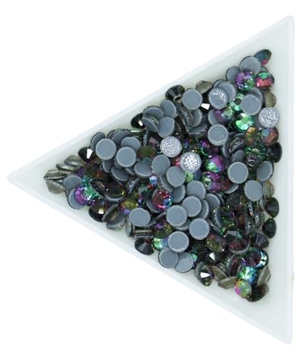 JTKSSCS Hotfix Strasssteine Kristall-AB-Hotfix-Strasssteine, Glas-Hotfix-Strasssteine ​​zum Aufbügeln for Nagelkunst, Nähen, Stoffdekoration(Green Volcano,Ss16 1440pcs) von JTKSSCS