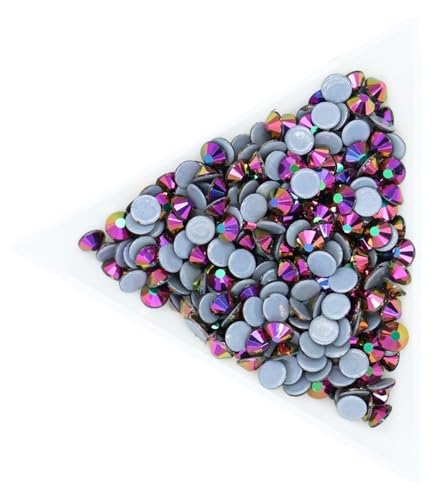 JTKSSCS Hotfix Strasssteine Kristall-AB-Hotfix-Strasssteine, Glas-Hotfix-Strasssteine ​​zum Aufbügeln for Nagelkunst, Nähen, Stoffdekoration(Rainbow Rose Gold,Ss6 1440pcs) von JTKSSCS