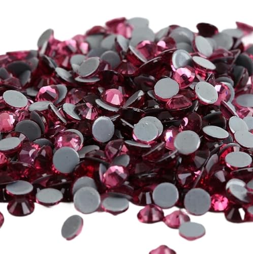 JTKSSCS Hotfix Strasssteine Kristall-AB-Hotfix-Strasssteine, Glas-Hotfix-Strasssteine ​​zum Aufbügeln for Nagelkunst, Nähen, Stoffdekoration(Rose,Ss20 1440pcs) von JTKSSCS