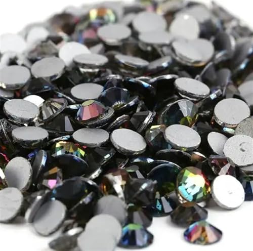 JTKSSCS Hotfix Strasssteine Kristall Nicht Hotfix Strass Super Helle Glas Strass 3D Nail Art Dekoration DIY Kleid Kleidung(Rainbow,Ss8 1440pcs) von JTKSSCS