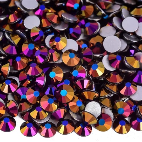 JTKSSCS Hotfix Strasssteine Kristall Nicht Hotfix Strasssteine ​​Strass Nägel Diamant Kristalle for Vestidos Nail Charms Nail Art Kleid(Air Amethyst,SS5-1440pcs) von JTKSSCS