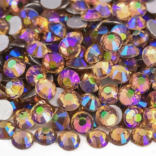 JTKSSCS Hotfix Strasssteine Kristall Nicht Hotfix Strasssteine ​​Strass Nägel Diamant Kristalle for Vestidos Nail Charms Nail Art Kleid(Transparent Amehtyst,SS10-1440pcs) von JTKSSCS
