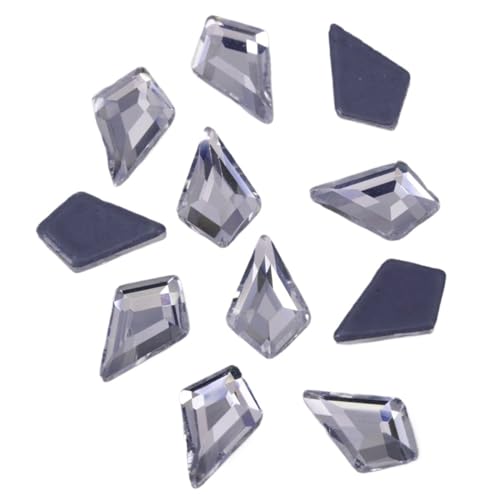 JTKSSCS Hotfix Strasssteine Kristallklarer Drachen-Strassstein mit Flacher Rückseite for Aufbügeln, Hotfix-Kristallsteine(100Pcs,6x8mm) von JTKSSCS