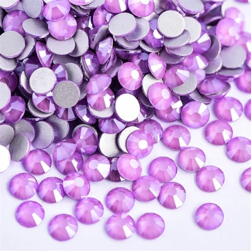JTKSSCS Hotfix Strasssteine Nicht Hotfix Strass Glitzer Strasssteine ​​Kristall Strass Diamant Nagel Charms Nail Art Dekorationen(Purple Mocha,SS30-288pcs) von JTKSSCS