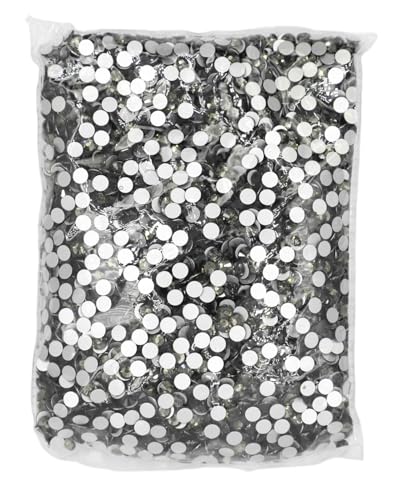 JTKSSCS Hotfix Strasssteine SS3-SS20 Flatback Crystal AB Non Hotfix Strasssteine ​​AB Strass for Nail Art Dekorationen(Black Diamond,Ss4 14400pcs) von JTKSSCS