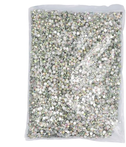 JTKSSCS Hotfix Strasssteine SS3-SS20 Flatback Crystal AB Non Hotfix Strasssteine ​​AB Strass for Nail Art Dekorationen(Crystal AB,Ss16 14400pcs) von JTKSSCS