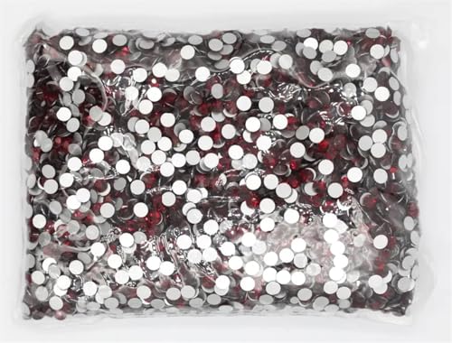 JTKSSCS Hotfix Strasssteine SS3-SS20 Flatback Crystal AB Non Hotfix Strasssteine ​​AB Strass for Nail Art Dekorationen(Dark Siam,Ss20 14400pcs) von JTKSSCS
