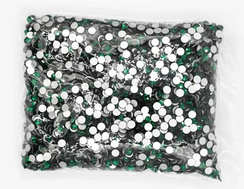 JTKSSCS Hotfix Strasssteine SS3-SS20 Flatback Crystal AB Non Hotfix Strasssteine ​​AB Strass for Nail Art Dekorationen(Emerald,Ss20 14400pcs) von JTKSSCS