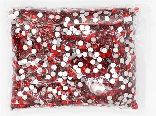 JTKSSCS Hotfix Strasssteine SS3-SS20 Flatback Crystal AB Non Hotfix Strasssteine ​​AB Strass for Nail Art Dekorationen(Light.Siam,Ss20 14400pcs) von JTKSSCS