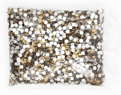 JTKSSCS Hotfix Strasssteine SS3-SS20 Flatback Crystal AB Non Hotfix Strasssteine ​​AB Strass for Nail Art Dekorationen(Lt.C.Topaz,Ss20 14400pcs) von JTKSSCS