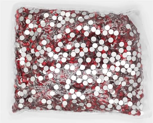 JTKSSCS Hotfix Strasssteine SS3-SS20 Flatback Crystal AB Non Hotfix Strasssteine ​​AB Strass for Nail Art Dekorationen(Mid Siam,Ss10 14400pcs) von JTKSSCS
