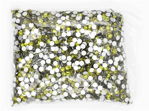 JTKSSCS Hotfix Strasssteine SS3-SS20 Flatback Crystal AB Non Hotfix Strasssteine ​​AB Strass for Nail Art Dekorationen(Olivine,Ss20 14400pcs) von JTKSSCS