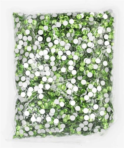 JTKSSCS Hotfix Strasssteine SS3-SS20 Flatback Crystal AB Non Hotfix Strasssteine ​​AB Strass for Nail Art Dekorationen(Peridot,Ss20 14400pcs) von JTKSSCS
